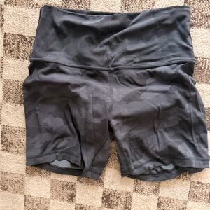 lululemon athletica Black Camo Women Shorts